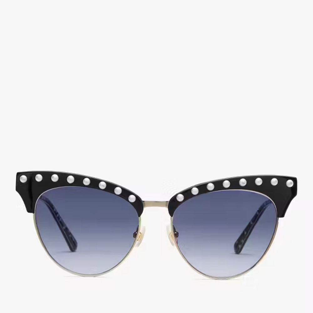 Kate Spade Black and Gold Studded Sunglasses